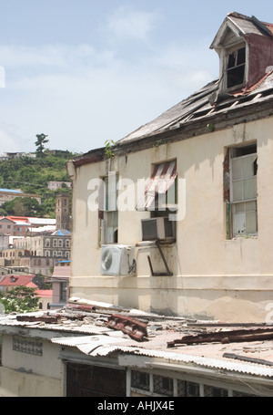 Grenada hurricane damage Stock Photo - Alamy