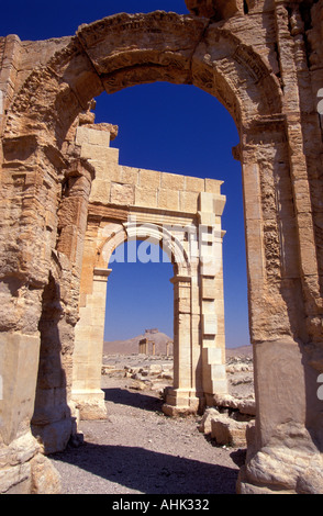 Syrian Arab Republic. Overview of the Syrian Desert. Near Palmyra ...
