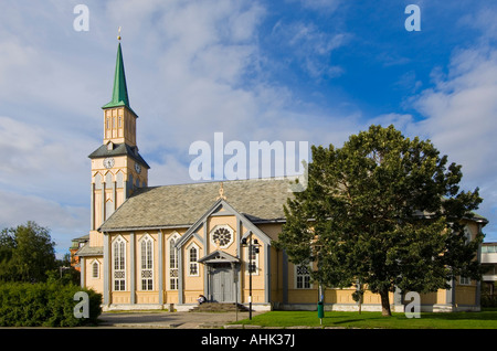 Tromso Lutheran Cathedral Tromso Norway Stock Photo