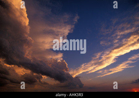 USA Colorado Trinidad Massive cumulonimbus supercell cloud above Stock ...