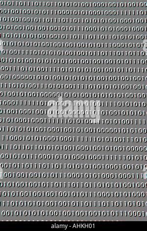 Binary computer code Stock Photo