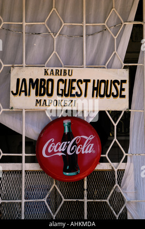 Africa Kenya Tanzania frontier border Coca Cola Stock Photo