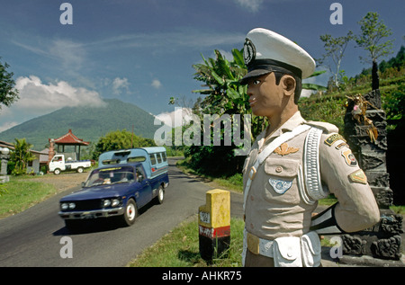 Indonesia Bali Bedugul artificial Traffic Policeman Stock Photo