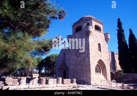 Greece Dodecanese Islands Rhodes Filerimos Monastery Restored Church of the Knights Stock Photo