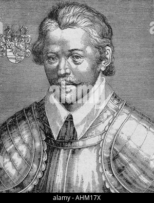 Maurice of Nassau, 13.11.1567 - 23.4.1625, stattholder of Holland and Seeland 1584 - 23.4.1625, portrait, engraving, 16th century, , Artist's Copyright has not to be cleared Stock Photo