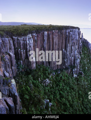 Dolerite Cliffs at Cape Raoul Tasman National Park Tasmania Australia Stock Photo