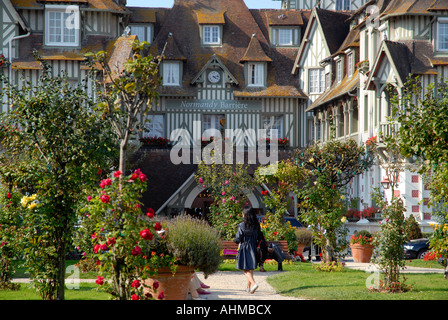 Hotel Normandy Barriere Deauville Calvados Normandy France Stock Photo