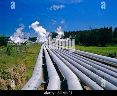 Wairakei Geothermal Power Station New Zealand Stock Photo