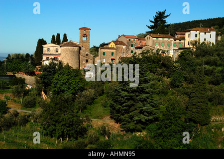 Tuscany Italy Italian  Village Stock Photo