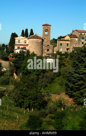 Tuscany Italy Italian  Village Stock Photo