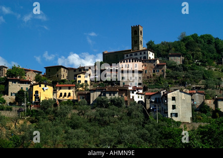Monte Pescia Tuscany Italy Italian town Stock Photo