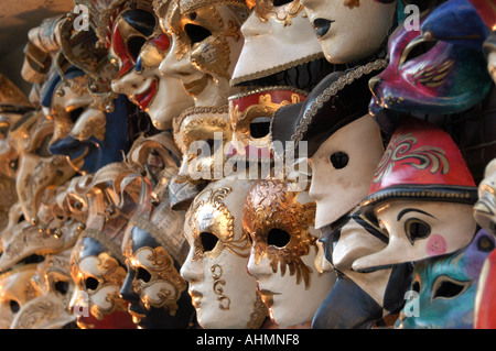 Venetian masks Venice Italy Stock Photo