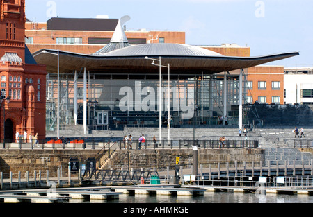 New Senedd building home for National Assembly for Wales Cardiff Bay South Wales UK GB EU