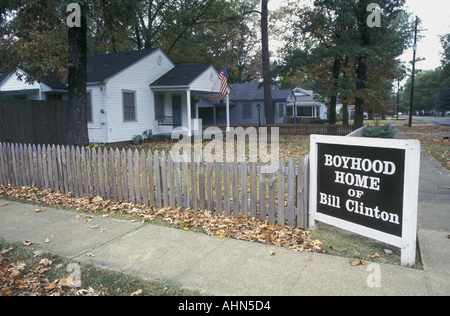 Boyhood home of Bill Clinton Hope Arkansas Stock Photo
