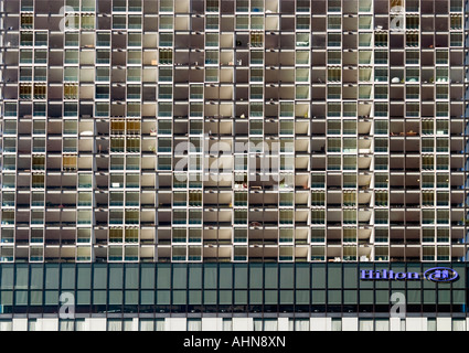 Hilton Hotel/Beetham Tower Deansgate Manchester Stock Photo