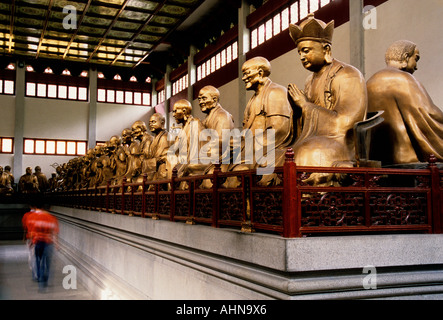 Hangzhou's Buddhist Lingyin Temple Hall of the 500 Arhats Stock Photo