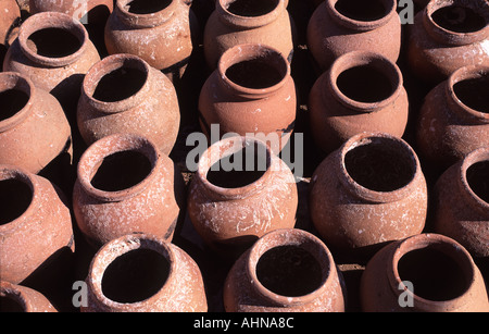 ceramic pots algarve Stock Photo