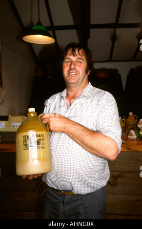 UK Hampshire Burley Topp Family cider makers Stock Photo