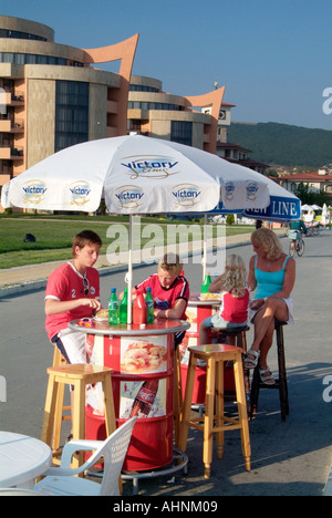 Sunny beach Bulgaria Peoples Republic Narodna Republika Bulgariya Balkan Peninsula south east Europe Stock Photo