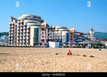 Sunny beach Bulgaria Peoples Republic Narodna Republika Bulgariya Balkan Peninsula south east Europe Stock Photo