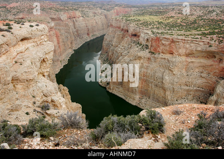 Big Horn Canyon in the Bighorn Canyon National Recreation Area, Wyoming Stock Photo