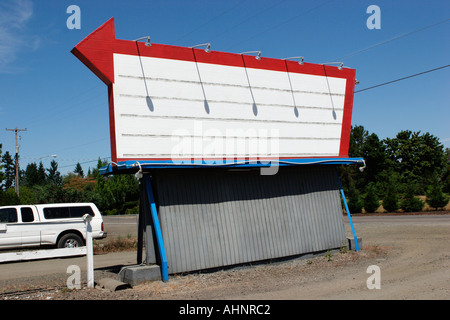 Drive in theater sign Stock Photo