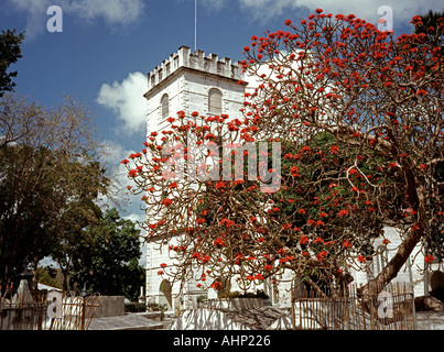 Barbados Bridgetown Cathedral Stock Photo