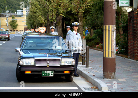 Mk Taxi Company Drivers Waiting Kyoto Japan Stock Photo Alamy