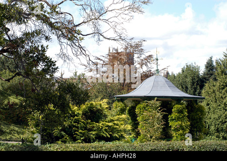 The bandstand in the Pageant gardens, Sherborne, Dorset Stock Photo