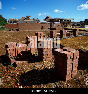 A stack of bricks on a building site Stock Photo - Alamy