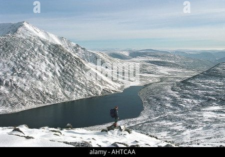 Tourists are climbing the highest peak of the Urals the Narodnaya Mount 1895 meters Russia Stock Photo