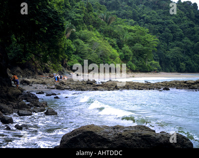 MANUEL ANTONIO COSTA RICA August Gemelas Beach looking towards Playa Escondido in the Manuel Antonio National Park Stock Photo