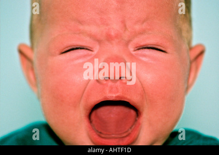 A Baby crying Stock Photo
