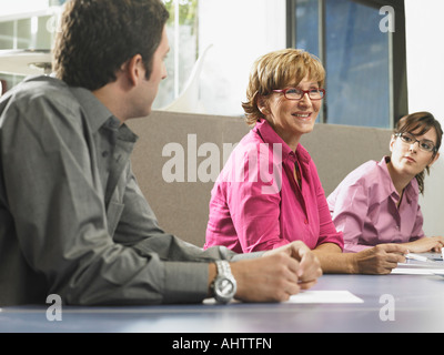 Businesspeople in a meeting Stock Photo