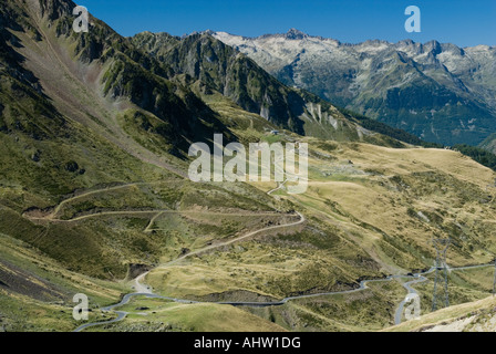 View From Col Du Tourmalet (2215m), Pyrenees, Hautes Pyrenees (France ...