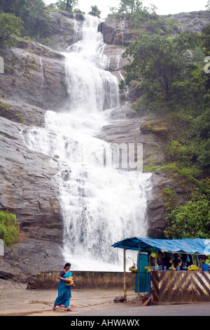 An impressive Cascade waterfall in Adimalay District on the Kochin