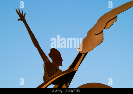 Sculpture, Barceloneta Beach, Barcelona Stock Photo