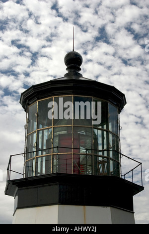 The historic lighthouse at Cape Meares on the Oregon Coast Stock Photo