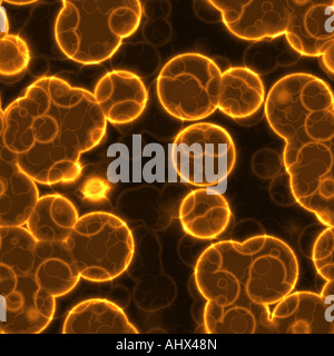 a large background image of cells or bacteria under the microscope Stock Photo