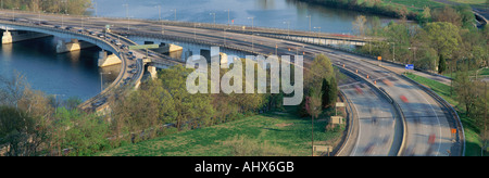 Theodore Roosevelt Bridge Washington DC Stock Photo