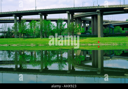 Motorway M6 Spaghetti Junction Gravelly Hill Birmingham West Midlands England Stock Photo