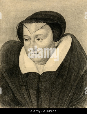 Catherine de Medici, 1519 - 1589. Italian noblewoman and  queen of France as the wife of Henry II of France. Stock Photo