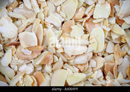 Sliced Almonds Stock Photo