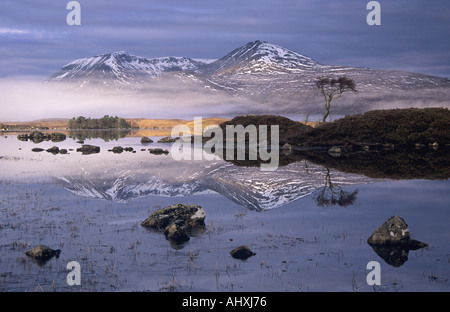 Black Mount on Rannoch Moor, Scotland in winter Stock Photo