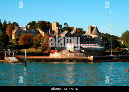 Headquarters of The Royal Yacht Squadron Cowes Isle of Wight England Stock Photo