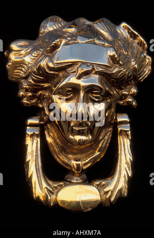 door knocker, doorknocker, Santiago de Queretaro, Queretaro, Queretaro State, Mexico Stock Photo