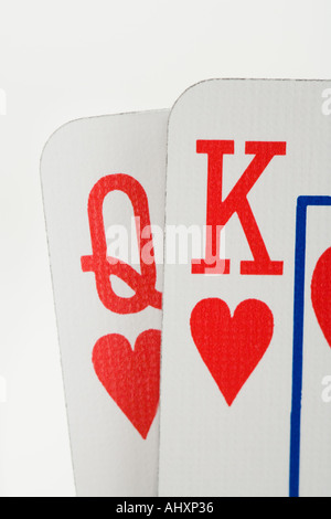 King and queen of hearts Stock Photo