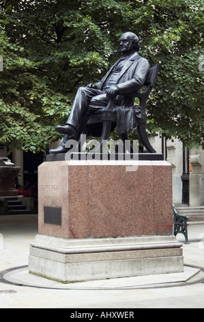 Statue of George Peabody Stock Photo