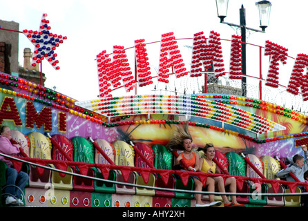 Fairground ride in New Brighton near Liverpool Stock Photo