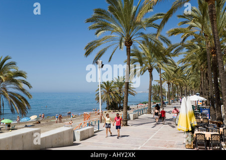 Marbella Malaga Province Costa del Sol Spain Seaside promenade Stock Photo